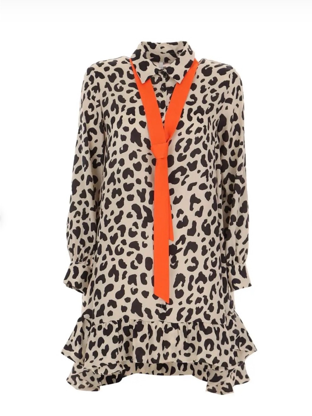 Beautiful Animal Print dress with detachable tie